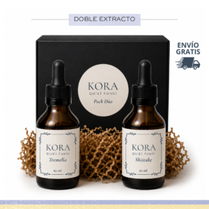 Pack Dúo Longevidad & Estructura: Shiitake + Tremella / (120 ml)