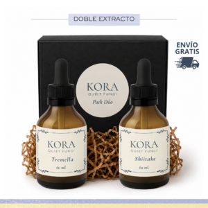 Pack Dúo Longevidad & Estructura: Shiitake + Tremella / (120 ml)