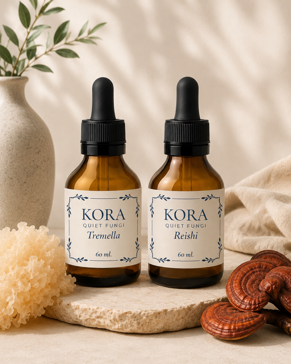 Pack Dúo Renovación y Calma: Tremella + Reishi (120 ml)